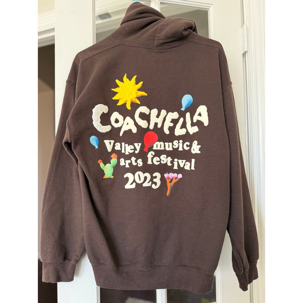 Coachella 2023 Valley Music & Arts Festival Brown Hoodie M